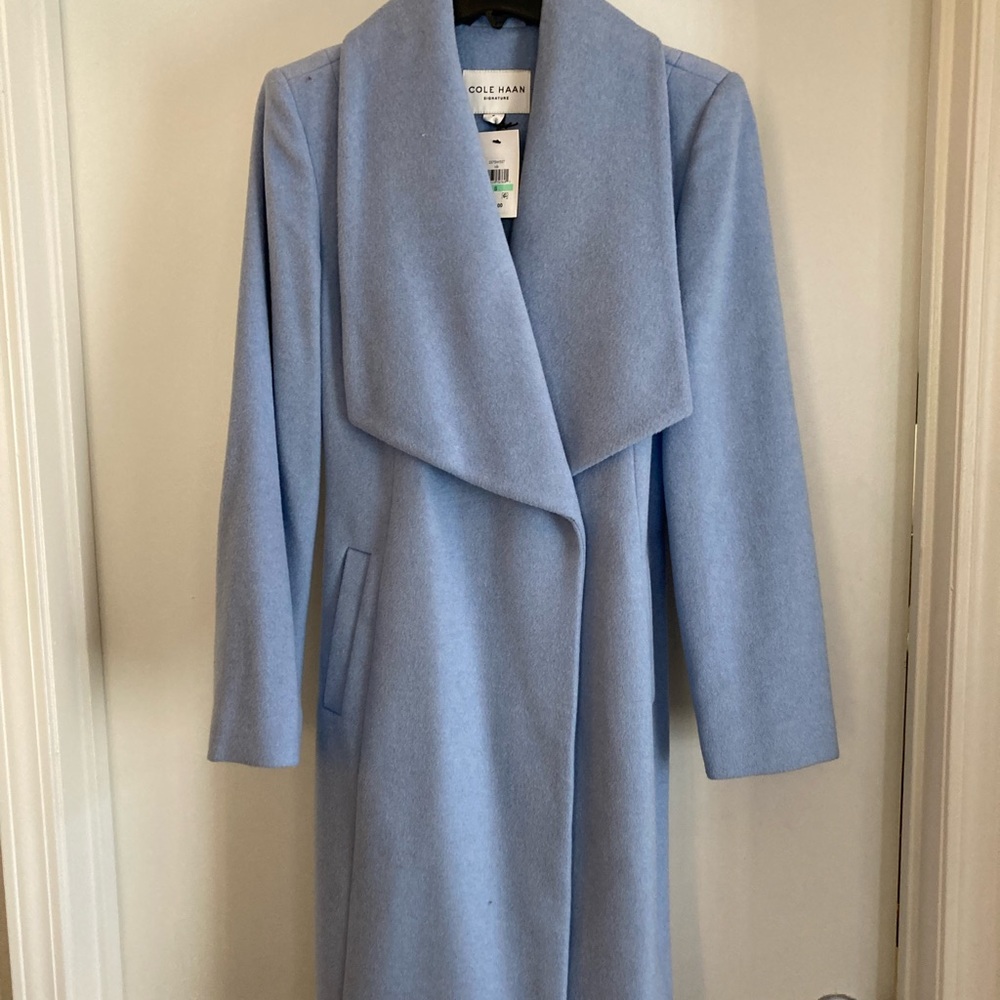 Beautiful blue Cole Haan ladies coat